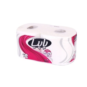 دستمال توالت 4 لایه 2 رول پاپیا دستمال توالت 4 لایه 2 رول پاپیا