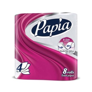 دستمال توالت پاپیا 8 رول دستمال توالت پاپیا 8 رول