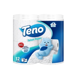 دستمال توالت تنو 3 لایه 12 رول دستمال توالت تنو 3 لایه 12 رول