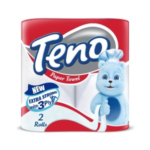 حوله کاغذی تنو 3 لایه 2 رول حوله کاغذی تنو 3 لایه 2 رول